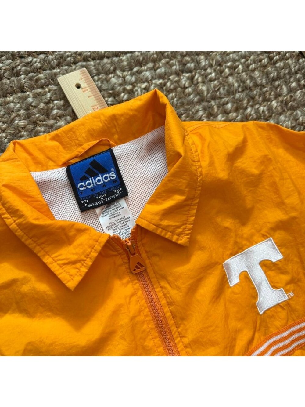 Vintage Adidas Tennessee Volunteers Windbreaker Jacket Mens Full Zip large